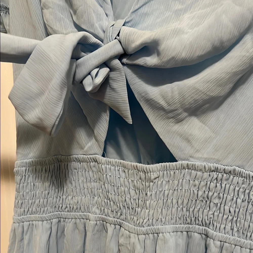 Light Blue Ruffle Dress - Picture 7 of 13